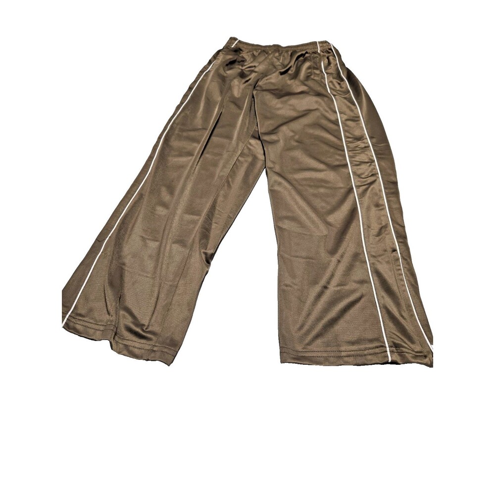 Athletic Works Mens Brown Mocha Jogging Pants Waist 32/34 Quarter zip legs 30 in